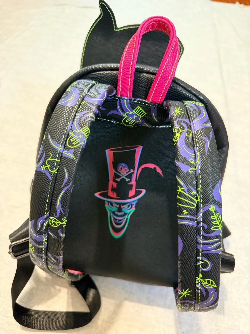 Disney Loungefly Dr Facilier Mini Backpack Princess Frog Lenticular Glow Tarot